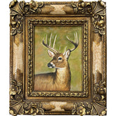 Oil on Canvas Deer Portrait Decorative Painting