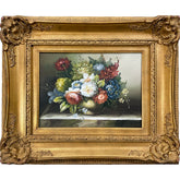 Oil on Canvas Floral Still Life Decorative Painting