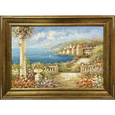 Oil on Canvas Mediterranean River Decorative Painting