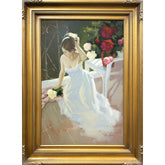 Oil on Canvas Portrait of a Woman Decorative Painting