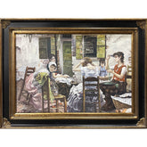 Oil on Canvas Venetian Bead Stringers After Robert Frederick Blum