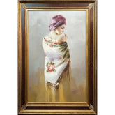 Oil on Canvas Reflections After Pino Daeni Decorative Painting