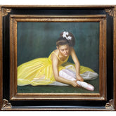 Oil on Canvas Ballerina Decorative Painting