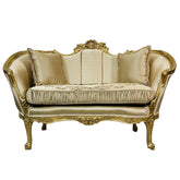Antique Finish Two Seater Settee Gold Leaf