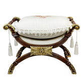 Ottoman Brown and Gold Finish