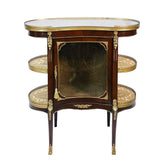 Console 4 Legs Inlay Finish with Brass