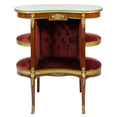 Console 4 Legs Inlay Finish with Brass