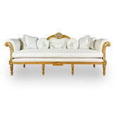 Antique Finish Sofa Set 6 Piece Gold Leaf