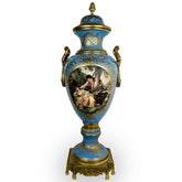 Porcelain Vase with Brass