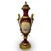 Porcelain Vase with Brass