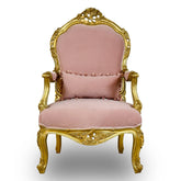 Vintage Elegant Luxury Pink Armchair Interior Design
