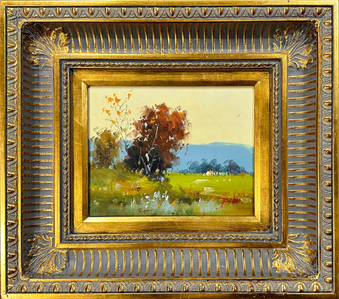 Oil on Canvas Autumn Landscape Decorative Painting