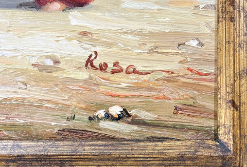 Rio Oil on Canvas Children on the Beach Decorative Painting