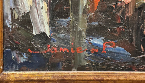 Jamie P. Oil on Canvas Two Woman Decorative Painting