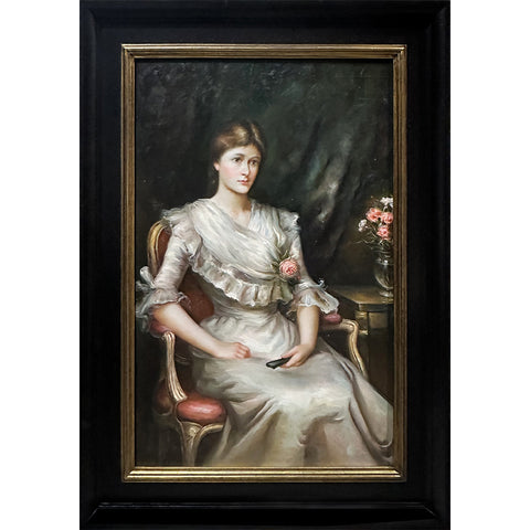 Oil on Canvas Miss Margaret Henderson After John William Waterhouse Decorative Painting