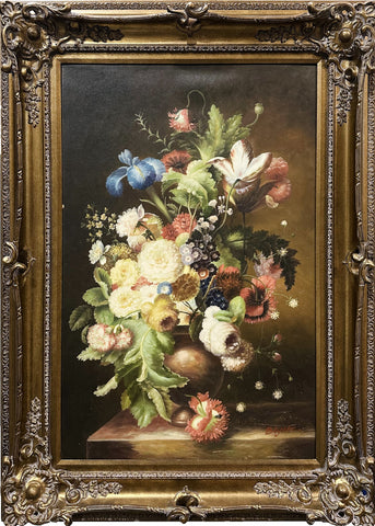 Blythe Oil on Canvas Floral Still Life Decorative Painting
