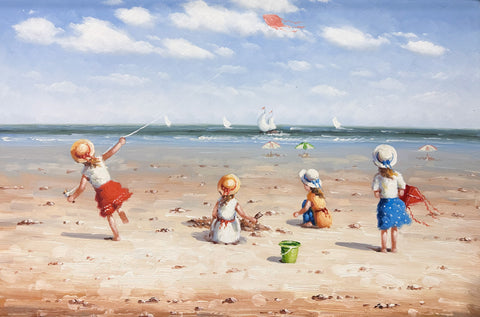 Rio Oil on Canvas At The Beach Decorative Painting