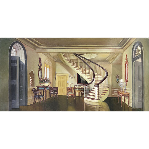 C. Bednarz Oil on Board Elegant Room Decorative Painting