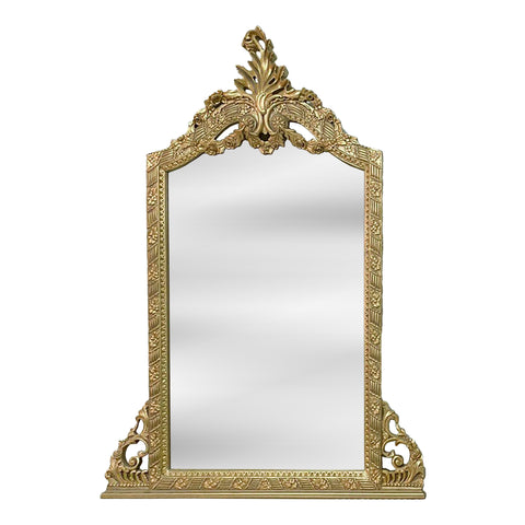 Mirror and Table Set Gold Leaf