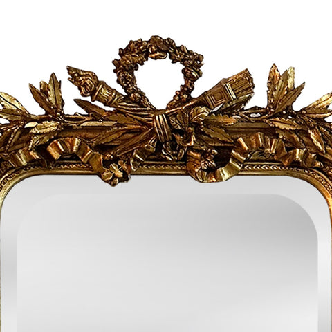 Mirror and Table Set Gold Leaf