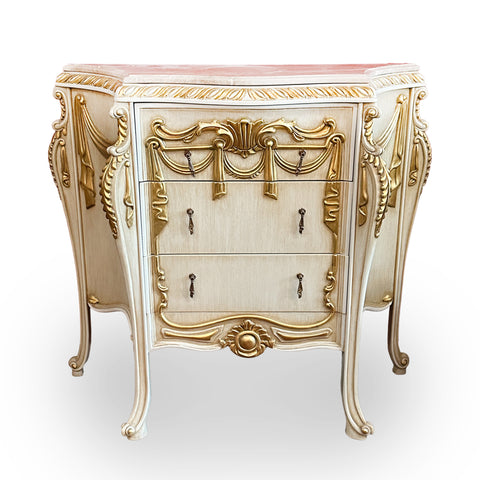 Mirror and Table Set Gold Leaf
