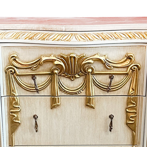 Mirror and Table Set Gold Leaf