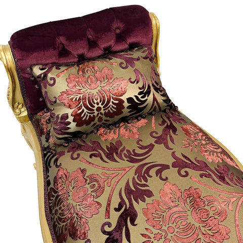 Antique Finish Long Bench Gold Leaf