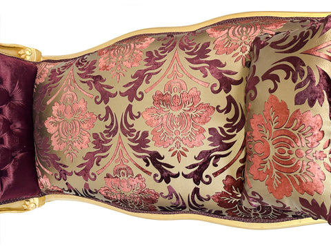 Antique Finish Long Bench Gold Leaf