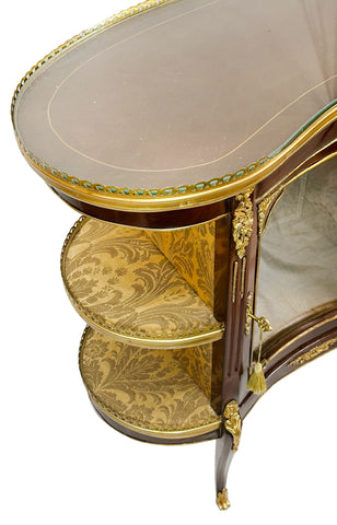 Console 4 Legs Inlay Finish with Brass