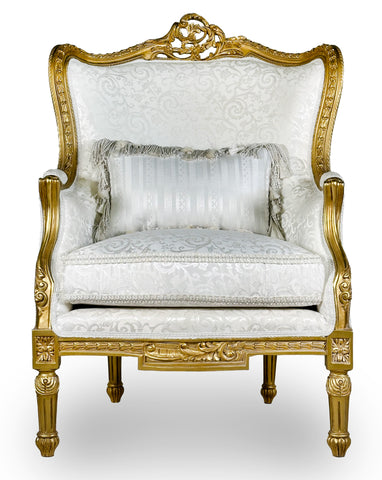 Antique Finish Sofa Set 6 Piece Gold Leaf