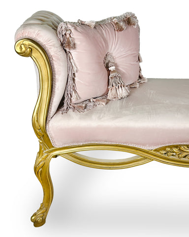 Antique Finish Bench Gold Leaf