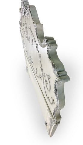 Kingsize Bed Silver Leaf Grey Finish