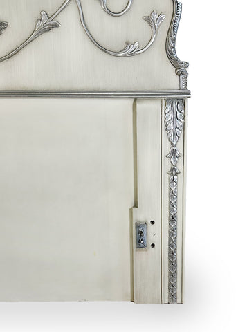 Kingsize Bed Silver Leaf Grey Finish