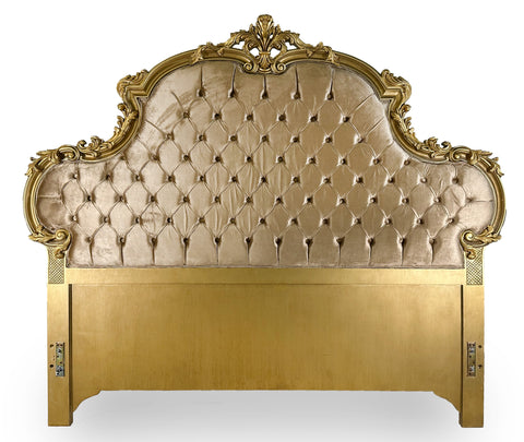 Kingsize Bed Gold Leaf Antique Finish