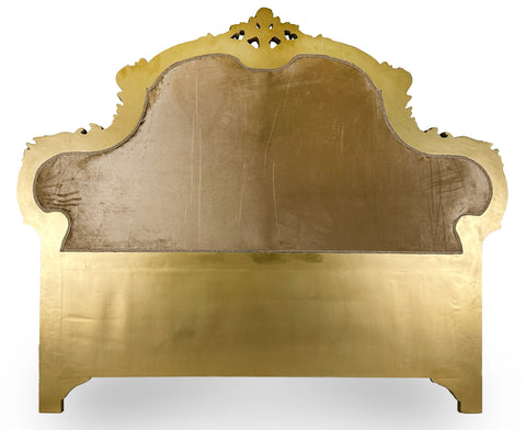 Kingsize Bed Gold Leaf Antique Finish