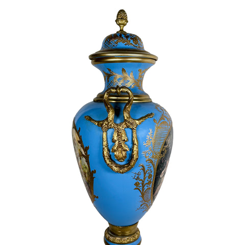 Porcelain Vase with Brass