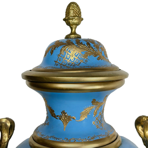 Porcelain Vase with Brass