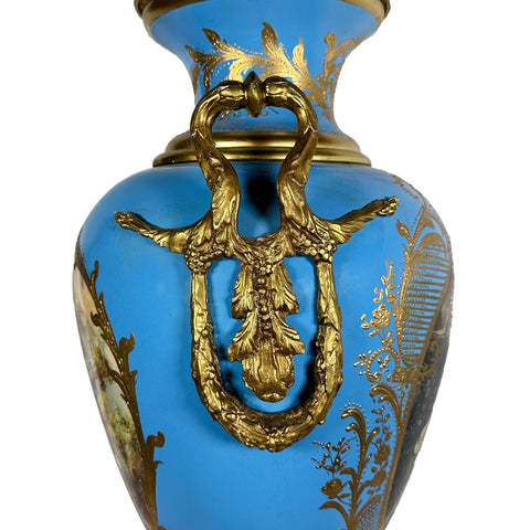Porcelain Vase with Brass
