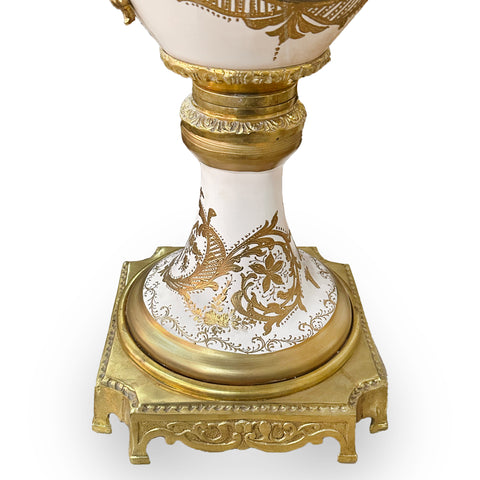 Porcelain Vase with Brass
