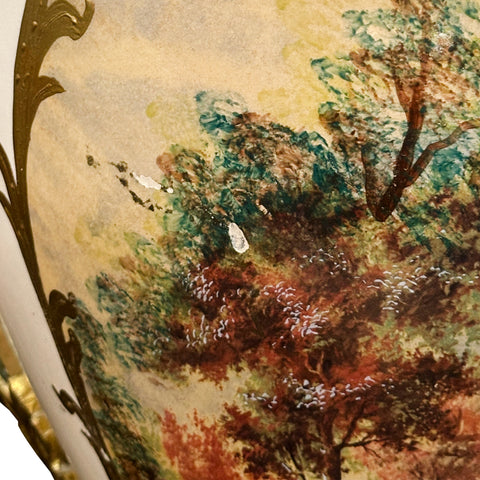 Porcelain Vase with Brass