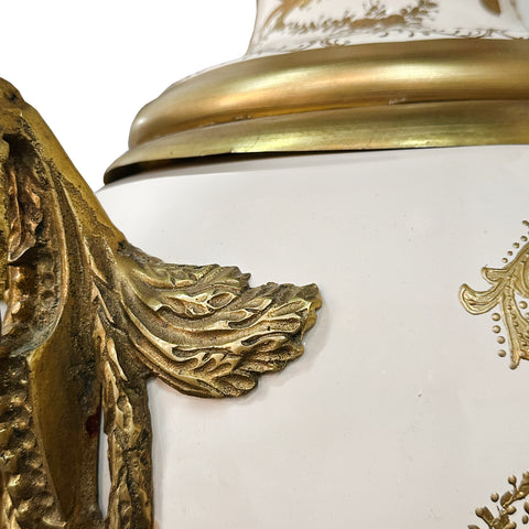 Porcelain Vase with Brass