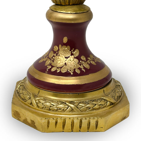 Porcelain Vase with Brass