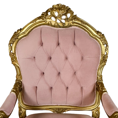 Antique Finish 6 Piece Openarm Sofa Set Gold Leaf