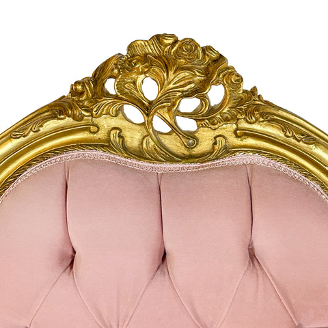 Antique Finish 6 Piece Openarm Sofa Set Gold Leaf
