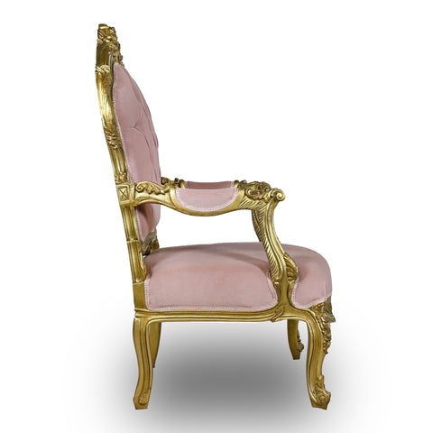 Antique Finish 6 Piece Openarm Sofa Set Gold Leaf