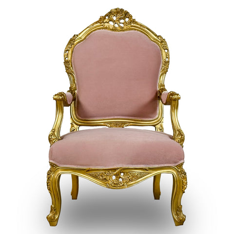 Vintage Elegant Luxury Pink Armchair Interior Design