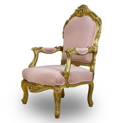 Vintage Elegant Luxury Pink Armchair Interior Design