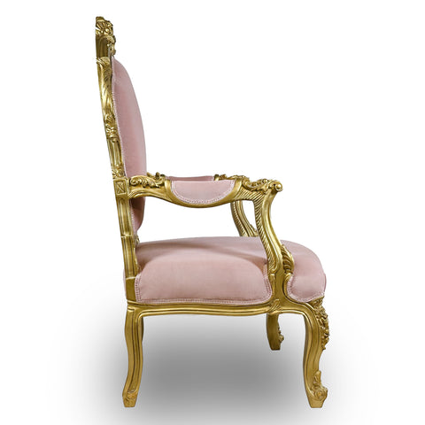 Antique Finish 6 Piece Openarm Sofa Set Gold Leaf