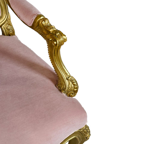 Vintage Elegant Luxury Pink Armchair Interior Design