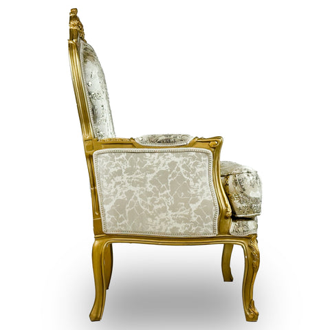 Antique Finish 4 Piece Sofa Set Gold Leaf